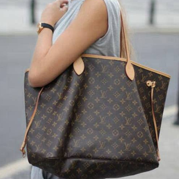 100% Authentic Louis Vuitton Neverfull MM Monogram Tote Bag